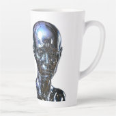 Cyber Chrome Sentinel Latte Mok (Rechts)