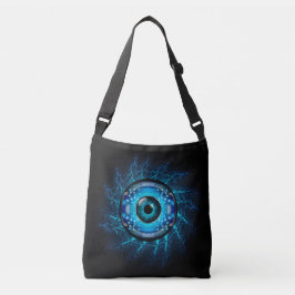 Cyber Circuit Eye Crossbody Tas