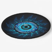 Cyber Circuit Eye Papieren Bordje (Gekanteld)