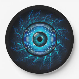 Cyber Circuit Eye Papieren Bordje