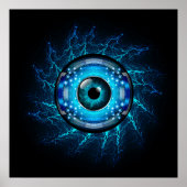 Cyber Circuit Eye Poster (Voorkant)