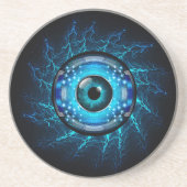 Cyber Circuit Eye Zandsteen Onderzetter (Voorkant)