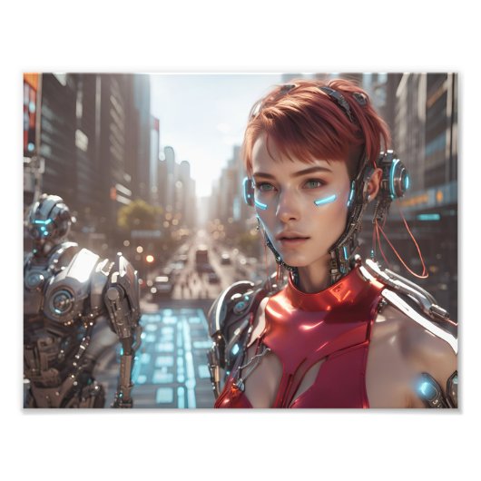 Cyber City Foto Afdruk (Voorkant)