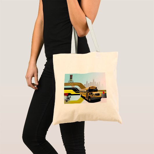 Cyber City Schoolbus Tote Bag