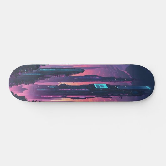 Cyber City Vibes Edition 1 Persoonlijk Skateboard (Horizontaal)