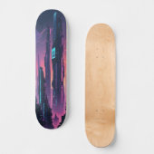 Cyber City Vibes Edition 1 Persoonlijk Skateboard (Voorkant)