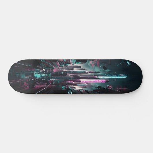 Cyber City Vibes Edition 2 Persoonlijk Skateboard (Horizontaal)
