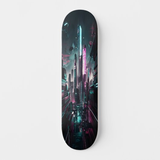 Cyber City Vibes Edition 2 Persoonlijk Skateboard (Voorkant)