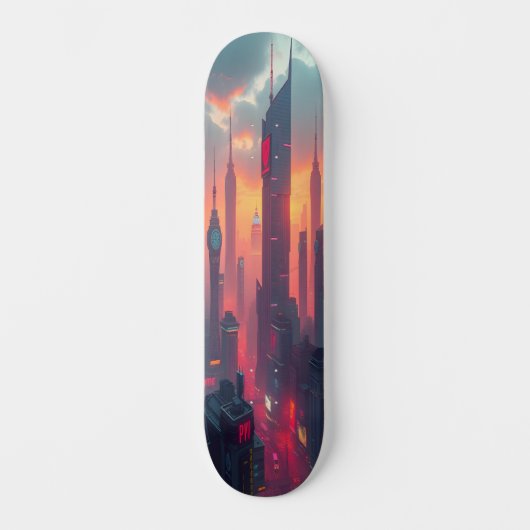 Cyber City Vibes Edition 3 Persoonlijk Skateboard (Voorkant)