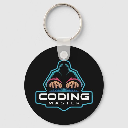 Cyber Coding Guru: Technische Geschenken Sleutelhanger (Achterkant)