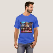 Cyber Cowboy Chipmunk bij de Prismatic Pyramid T-shirt (Voorkant volledig)