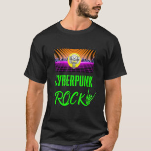 Cyber Cyberpunk Hard Rock Stijl Voor Cyber Rock Pe T-shirt