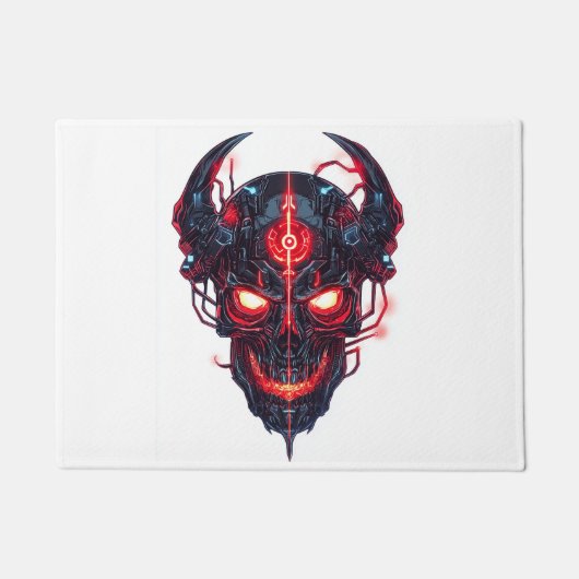 Cyber Demon Schedel Heer Deurmat (Voorkant)