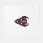 Cyber Demon Schedel Heer Fleece Deken (Voorkant (Horizontaal))