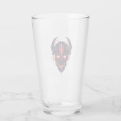 Cyber Demon Schedel Heer Glas (Achterkant)