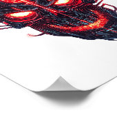 Cyber Demon Schedel Heer Poster (Hoek)