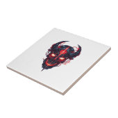 Cyber Demon Schedel Heer Tegeltje (Zijkant)
