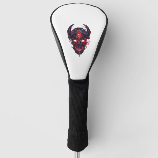 Cyber Demon Skull Lord Golfheadcover (Voorkant)
