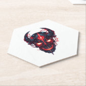 Cyber Demon Skull Lord Kartonnen Onderzetters (Schuin)