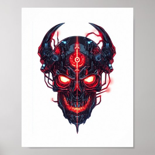 Cyber Demon Skull Lord Poster (Voorkant)