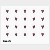 Cyber Demon Skull Lord Ronde Sticker (Vel)