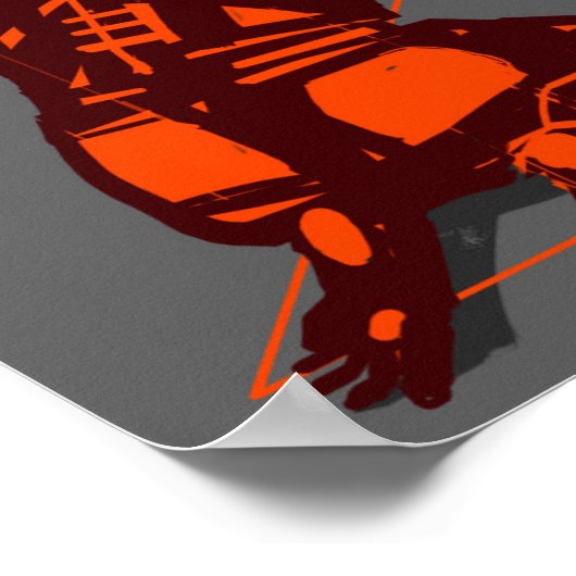 Cyber Dictaat Illustratie Poster (Hoek)