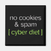 Cyber Diet - Geen koekjes & spam Magneet (Voorkant)