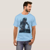 Cyber DJ – Meester van de Soundwave T-shirt (Voorkant volledig)