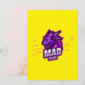 Cyber Dragon Gaming Embleem | Mythisch Logo Kaart (Voorkant / Achterkant)