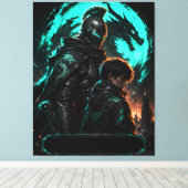 Cyber Dragon Vader Legacy Canvas Afdruk (Insitu (Houten vloer))