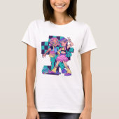 Cyber Duo: futuristische Mode T-shirt (Voorkant)