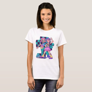 Cyber Duo: futuristische Mode T-shirt