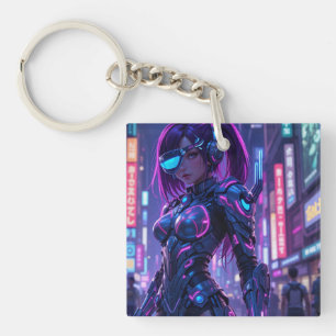 Cyber Edge Warrior sleutelhanger van het moderne t