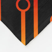 Cyber Electric Rainbow Circuit Board Patroon Fleece Deken (Hoek)