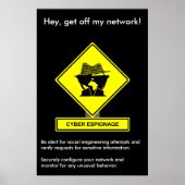 Cyber Espionage Security Awareness Poster (Voorkant)