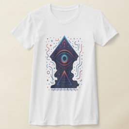 Cyber Eye – Mystic Portal Geometry Ontwerp T-shirt