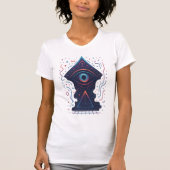 Cyber Eye – Mystic Portal Geometry Ontwerp T-shirt (Voorkant)