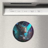 Cyber Fairy Fantasy Art Magneet (Insitu (Vaatwasser))