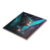 Cyber Fairy Fantasy Art Tegeltje (Zijkant)