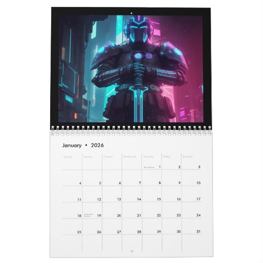 Cyber Fantasy Kalender (Jan 2026)