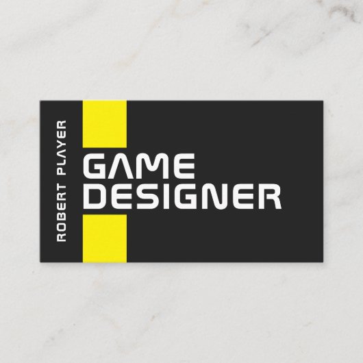 Cyber futuristic minimaal visitekaartje (Voorkant)