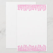 Cyber Garden - Roze Briefpapier (Voorkant / Achterkant)