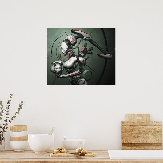Cyber Geisha Poster (Keuken)