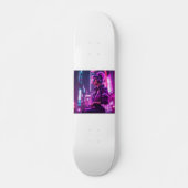 Cyber Girl Persoonlijk Skateboard (Voorkant)