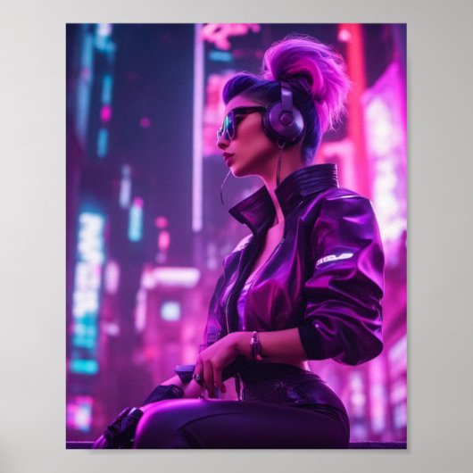 Cyber Girl Poster (Voorkant)