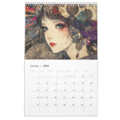Cyber Girl: symbolistische kunstkalender Kalender (Jan 2026)
