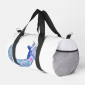 Cyber Glitch Maan en Ster Duffle Tas (Rechterhoek)