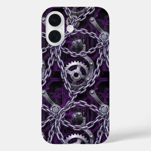Cyber Gothic Ketting Circuit Telefoonhoesje Case-Mate iPhone Case (Achterkant)