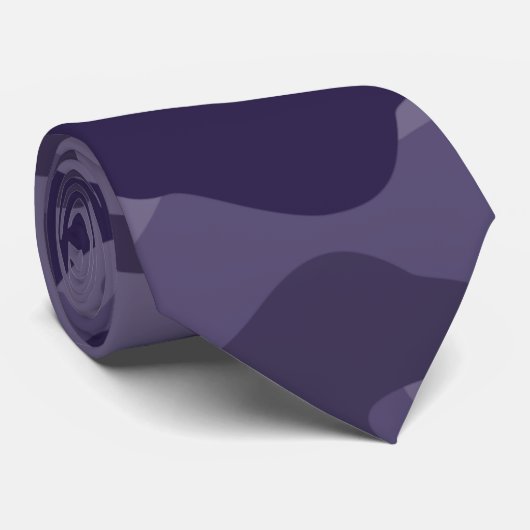 Cyber Grape Monocolor Camo Stropdas (Opgerold)