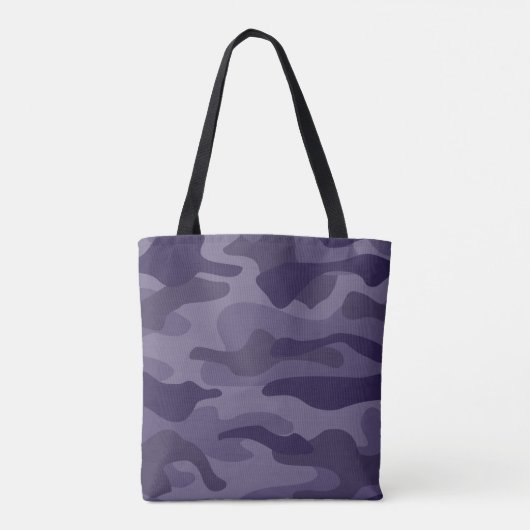 Cyber Grape Monocolor Camo Tote Bag (Achterkant)